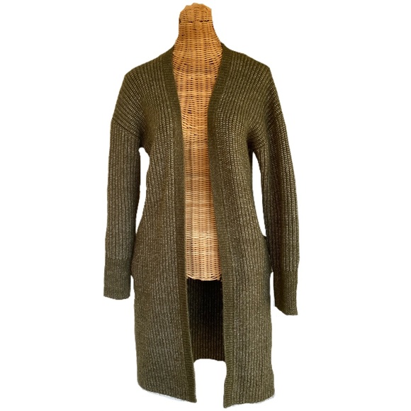 Treasure & Bond Sweaters - Treasure & Bond Green Cardigan
